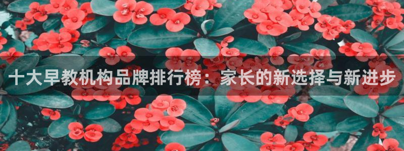 恒行主管招收 6ll5l出奇：十大早教机构品牌排行榜：家长的新选择与新进步