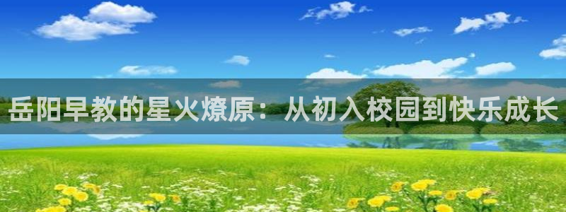 恒行2许74OOO5：岳阳早教的星火燎原：从初入校园到快乐成长