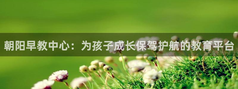 恒行2卫74OOO5：朝阳早教中心：为孩子成长保驾护航的教育平台