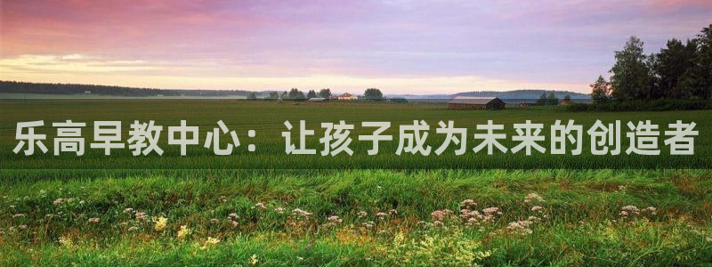 恒行2那74OO5：乐高早教中心：让孩子成为未来的创造者