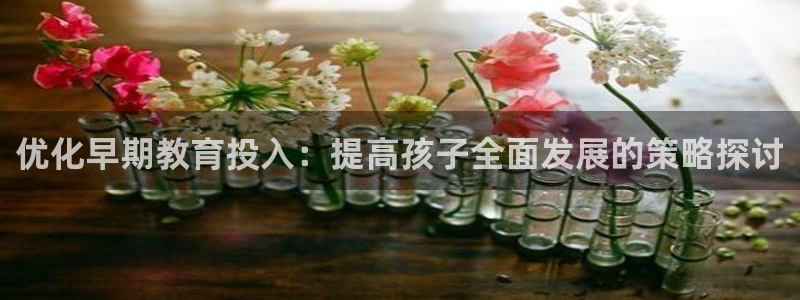 恒行2郑74OOO5：优化早期教育投入：提高孩子全面发展的策略探讨