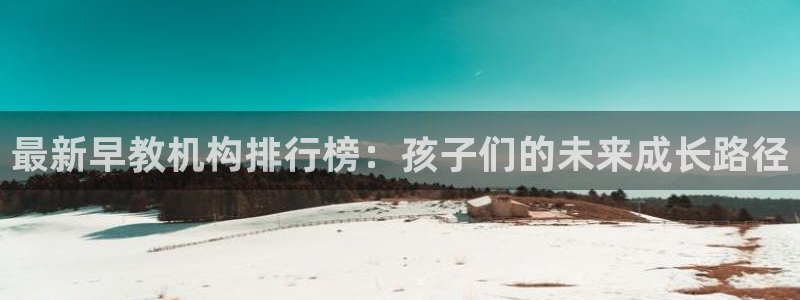 恒行开户全2O5o5O：最新早教机构排行榜：孩子们的未来成长路径