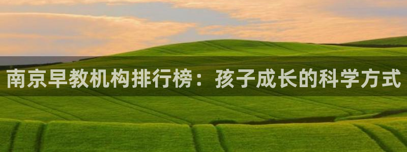 恒行登录就搜6ll5l：南京早教机构排行榜：孩子成长的科学方式