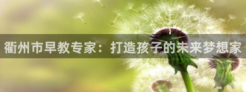 恒行2尤74OOO5：衢州市早教专家：打造孩子的未来梦想家