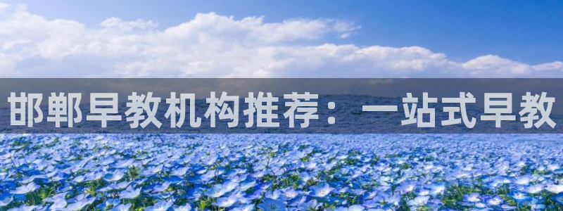 恒行2蒋74OOO5：邯郸早教机构推荐：一站式早教