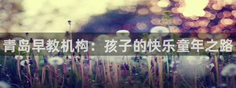 恒指5行情 如来再我心：青岛早教机构：孩子的快乐童年之路